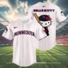 Hello Kitty Minnesota Twins Pinstripe Jersey Baseball 4 4