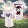 Hello Kitty Mn Twins Pinstripe Jersey Baseball 2025 4 4