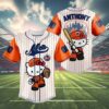 Hello Kitty New York Mets Baseball Jersey 4 4