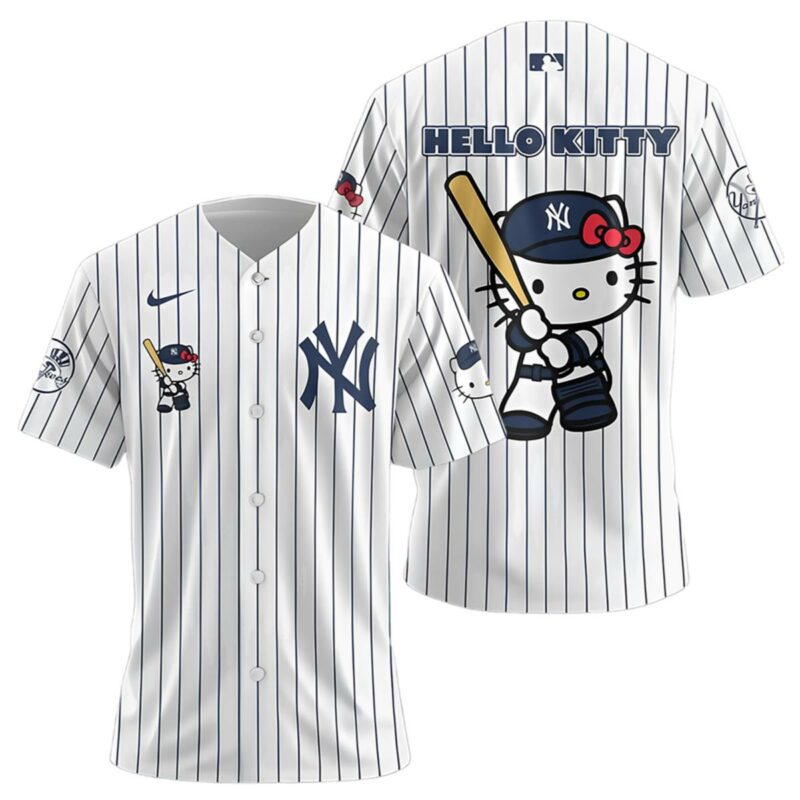 Hello Kitty New York Yankees Pinstripe Jersey Baseball 1 1