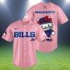 Hello Kitty Pink Buffalo Bills Baseball Jersey 2 2