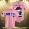 Hello Kitty Pink Buffalo Bills Baseball Jersey 3 3