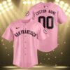 Hello Kitty Pink San Francisco Giants Baseball Jersey 3 3