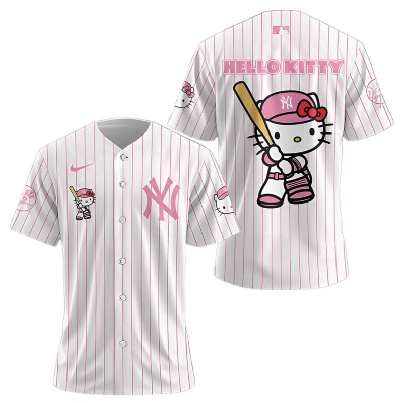 Hello Kitty Pink Yankees Jersey Baseball 1 1