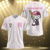 Hello Kitty Pink Yankees Jersey Baseball 3 3