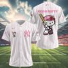 Hello Kitty Pink Yankees Jersey Baseball 4 4