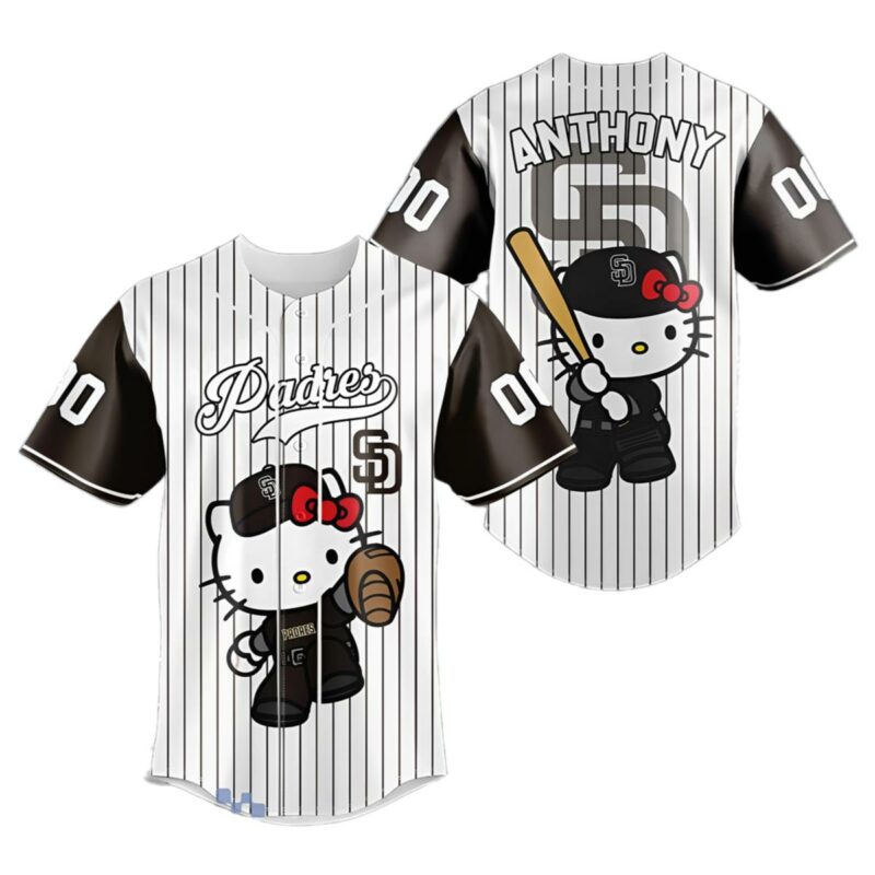 Hello Kitty San Diego Padres Baseball Jersey 1 1