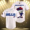 Hello Kitty Womens Buffalo Bills Jersey Baseball 3 3