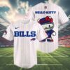 Hello Kitty Womens Buffalo Bills Jersey Baseball 4 4