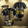 Here We Go Pittsburgh Steelers Custom Jersey Baseball 3 3