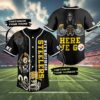 Here We Go Pittsburgh Steelers Custom Jersey Baseball 4 4