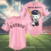 Houston Astros Hello Kitty Night Baseball Jersey 4 4