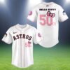 Houston Astros Hello Kitty Night White Baseball Jersey 2 2