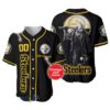 Jason Voorhees Pittsburgh Steelers Baseball Style Jersey 1 1