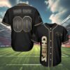 Kansas City Chiefs Custom Baseball Jersey Midnight Gold 4 4