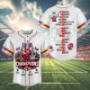 Kansas City Chiefs Super Bowl Champions Shirt Baseball Jersey 4 4