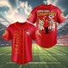 Kansas City Chiefs Super Bowl LVII Champions Baseball Jersey 4 4