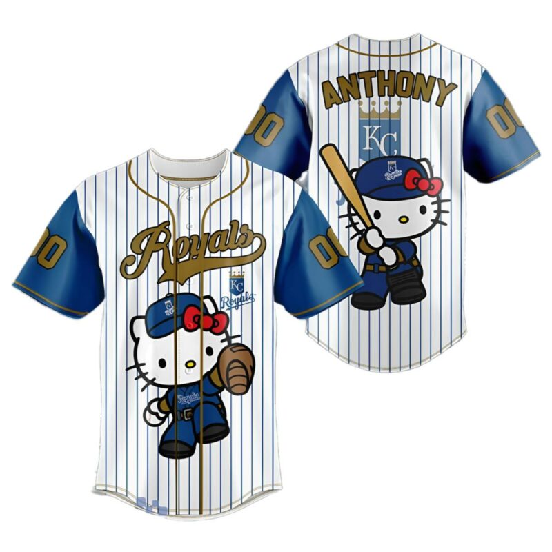 Kansas City Royals Hello Kitty Night MLB 2025 Baseball Jersey 1 1