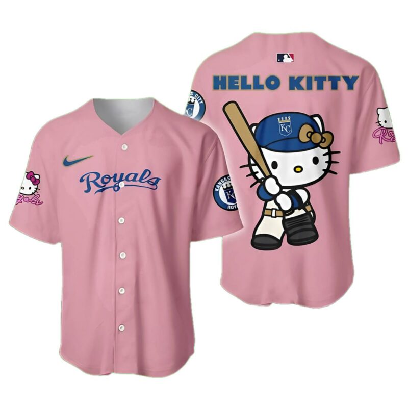 Kansas City Royals Hello Kitty Pink Kansas City Royals Jersey 2025 1 1