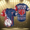 Lets Go Texas Rangers Jersey Youth 2025 3 3