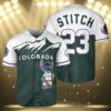 Lilo And Stitch Colorado Rockies Baseball Jersey 3 3