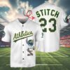 Lio And Stitch Oakland Athletics Baseball Jersey 4 4