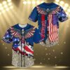 Los Angeles Angels Baseball Jersey With Flag American 3 3