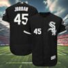 Michael Jordan Jersey White Sox Black 4 4