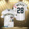 Mickey Milwaukee Brewers Youth Jersey Baseball 3 3