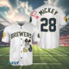 Mickey Milwaukee Brewers Youth Jersey Baseball 4 4