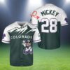 Mickey Mouse Colorado Rockies Baseball Jersey 2 2