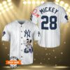 Mickey Mouse New York Yankees White Jersey Baseball 3 3