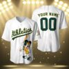 Mickey Mouse Oakland Athletics Baseball Jersey 3 3