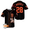 Mickey Mouse San Francisco Giants Custom Baseball Jersey 1 1