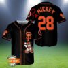 Mickey Mouse San Francisco Giants Custom Baseball Jersey 2 2