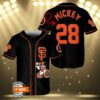 Mickey Mouse San Francisco Giants Custom Baseball Jersey 3 3