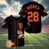 Mickey Mouse San Francisco Giants Custom Baseball Jersey 4 4