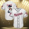 Mickey Mouse Washington Nationals White Jersey Baseball 3 3