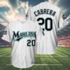 Miguel Cabrera Florida Marlins Throwback Jersey 4 4