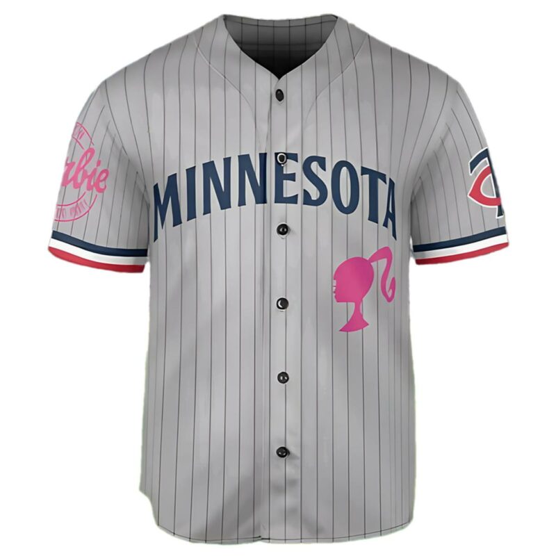 Minnesota Twins Barbie Baseball Jersey Shirt 1 1