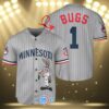 Minnesota Twins Bugs Bunny Baseball Jersey 3 3