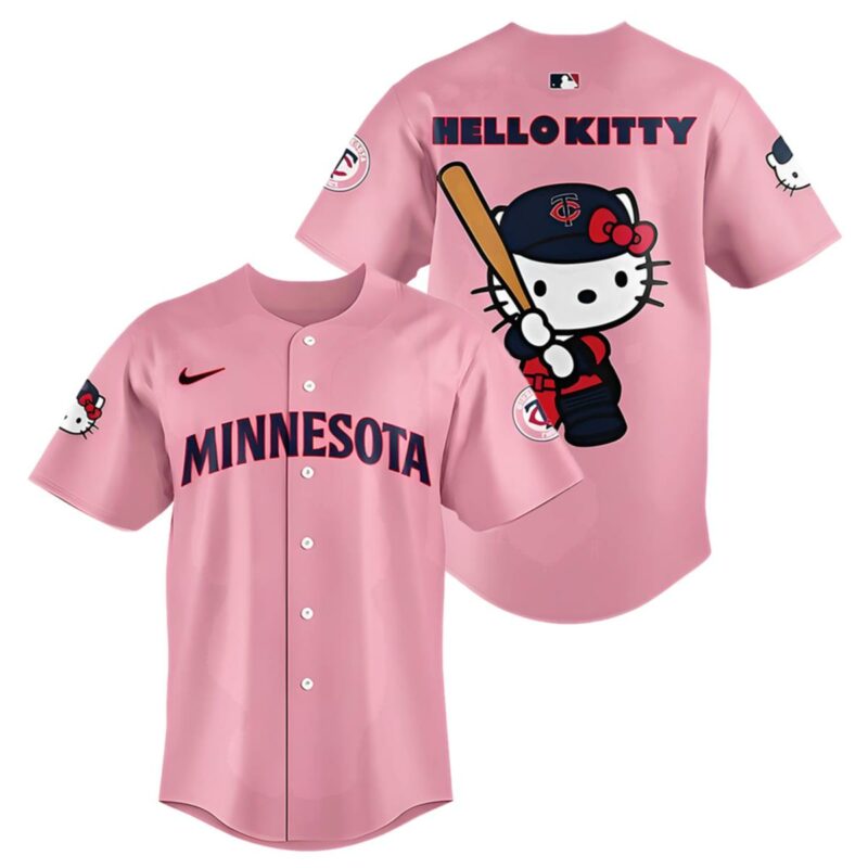 Minnesota Twins Hello Kitty 2025 Baseball Jersey 1 1