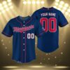 Minnesota Twins Navy Jersey Baseball Custom 3 3