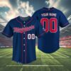 Minnesota Twins Navy Jersey Baseball Custom 4 4