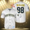 Morgan Wallen Brewers Jersey Baseball 3 3