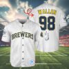 Morgan Wallen Brewers Jersey Baseball 4 4