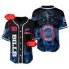 NFL Buffalo Bills Baseball Jersey Personalized With Skull 1 1