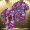 NFL Chicago Bears Pink Baseball Jersey 3 3