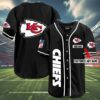 NFL Kansas City Chiefs Baseball Jerseys Blackout 4 4