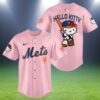 New York Mets Hello Kitty Pink Baseball Jersey 2 2